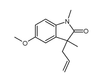 3-allyl-1,3-dimethyl-5-methoxy-2-oxo-1,3-dihydroindole结构式