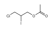 3-chloro-2-iodopropyl acetate结构式