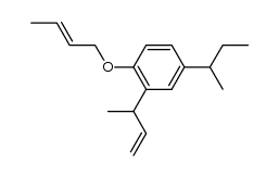 but-2-enyl-[4-sec-butyl-2-(1-methyl-allyl)-phenyl]-ether Structure