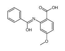 2-benzamido-4-methoxybenzoic acid结构式
