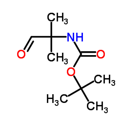 (1,1-二甲基-2-氧代乙基)氨基甲酸叔丁酯结构式