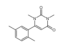 1,3-dimethyl-6-(2,5-dimethylphenyl)uracil结构式