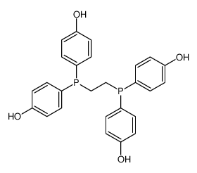 4-[2-bis(4-hydroxyphenyl)phosphanylethyl-(4-hydroxyphenyl)phosphanyl]phenol结构式