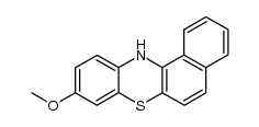 9-methoxy-12H-benzo[a]phenothiazine Structure