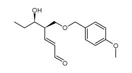 (4R,5R,E)-5-hydroxy-4-(((4-methoxybenzyl)oxy)methyl)hept-2-enal结构式