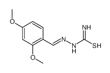 [(2,4-dimethoxyphenyl)methylideneamino]thiourea Structure