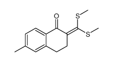 2-(Bis-methylsulfanyl-methylene)-6-methyl-3,4-dihydro-2H-naphthalen-1-one Structure