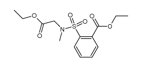 ethyl 2-(N-(2-ethoxy-2-oxoethyl)-N-methylsulfamoyl)benzoate结构式