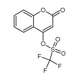 4-(trifluoromethylsulfonyloxy)coumarin结构式