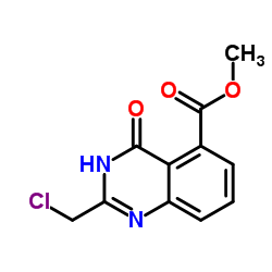 Methyl 2-(Chloromethyl)-4-Oxo-3,4-Dihydroquinazoline-5-Carboxylate Structure