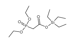 triethylsilyl 2-(diethoxyphosphoryl)acetate结构式
