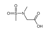 N-甲基-N-甲磺酰基甘氨酸结构式