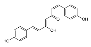 5-hydroxy-1,7-bis(4-hydroxyphenyl)hepta-1,4,6-trien-3-one Structure