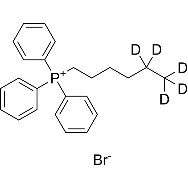 Hexyltriphenylphosphonium-d5 bromide Structure