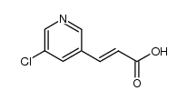3-(5-chloro-3-pyridyl)acrylic acid结构式