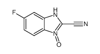 1H-Benzimidazole-2-carbonitrile,6-fluoro-,3-oxide(9CI)结构式