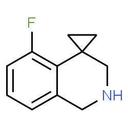 5'-Fluoro-2',3'-dihydro-1'H-spiro[cyclopropane-1,4'-isoquinoline]结构式