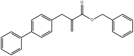 2-(4-苯基苄基)丙烯酸苄酯结构式