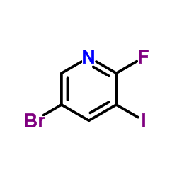 5-溴-2-氟-3-碘吡啶结构式