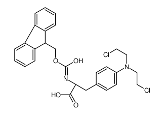 FMOC-4-BIS(2-CHLOROETHYL)AMINO-L-PHENYLALANINE Structure