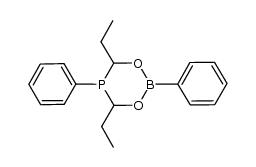 2,5-diphenyl-4,6-diethyl-1,3,2,5-dioxaboraphosphorinane Structure