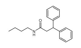N-butyl-3,3-diphenylpropanamide Structure