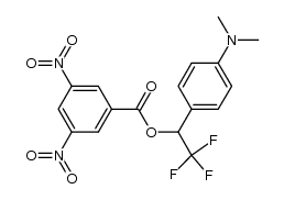 1-(4-(Dimethylamino)phenyl)-2,2,2-trifluoroethyl 3,5-dinitrobenzoate Structure