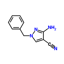 3-Amino-1-benzyl-1H-pyrazole-4-carbonitrile Structure