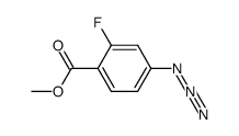 methyl 4-azido-2-fluorobenzoate结构式
