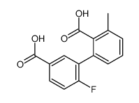 2-(5-carboxy-2-fluorophenyl)-6-methylbenzoic acid结构式