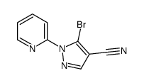 5-溴-1-(2-吡啶基)-1H-吡唑-4-甲腈结构式