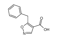5-Benzyl-4-isoxazolecarboxylic acid结构式