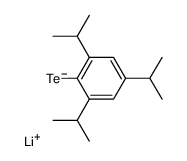 Lithium; 2,4,6-triisopropyl-benzenetellurolate Structure