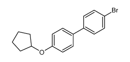 1-Bromo-4-[4-(cyclopentyloxy)phenyl]benzene结构式