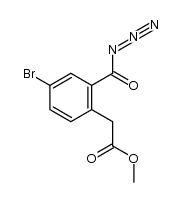 methyl [2-(azidocarbonyl)-4-bromophenyl]acetate结构式