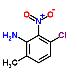 3-氯-6-甲基-2-硝基苯胺结构式