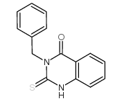3-苄基-2-硫基-2,3-二氢-4(1H)-喹唑烷酮结构式