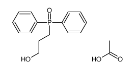 acetic acid,3-diphenylphosphorylpropan-1-ol结构式