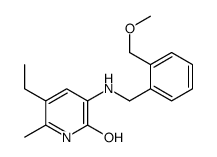 5-ethyl-3-[[2-(methoxymethyl)phenyl]methylamino]-6-methyl-1H-pyridin-2-one结构式