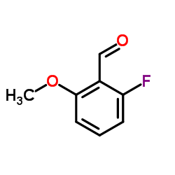 2-氟-6-甲氧基-苯甲醛结构式