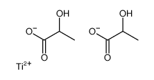 Titanium(2+) bis(2-hydroxypropanoate) Structure