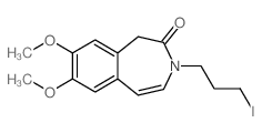 7,8-Dimethoxy-3-(3-iodopropyl)-1,3-dihydro-2H-3-benzazepin-2-one structure