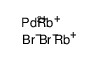 palladium(2+),rubidium(1+),tetrabromide Structure