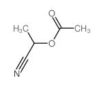 Propanenitrile,2-(acetyloxy)- Structure