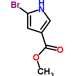 5-溴-1H-吡咯-3-羧酸甲酯结构式