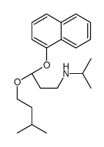 (3S)-3-(3-methylbutoxy)-3-naphthalen-1-yloxy-N-propan-2-ylpropan-1-amine结构式