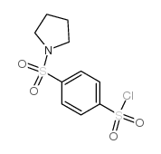 4-(吡咯烷-1-磺酰基)-苯磺酰氯结构式