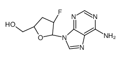 [(2R,4R,5S)-5-(6-aminopurin-9-yl)-4-fluorooxolan-2-yl]methanol结构式