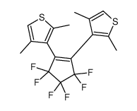 3-[2-(2,4-dimethylthiophen-3-yl)-3,3,4,4,5,5-hexafluorocyclopenten-1-yl]-2,4-dimethylthiophene结构式
