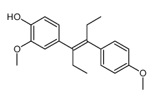 2-methoxy-4-[(E)-4-(4-methoxyphenyl)hex-3-en-3-yl]phenol结构式
